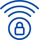 Tech & Security Blue Icon 42